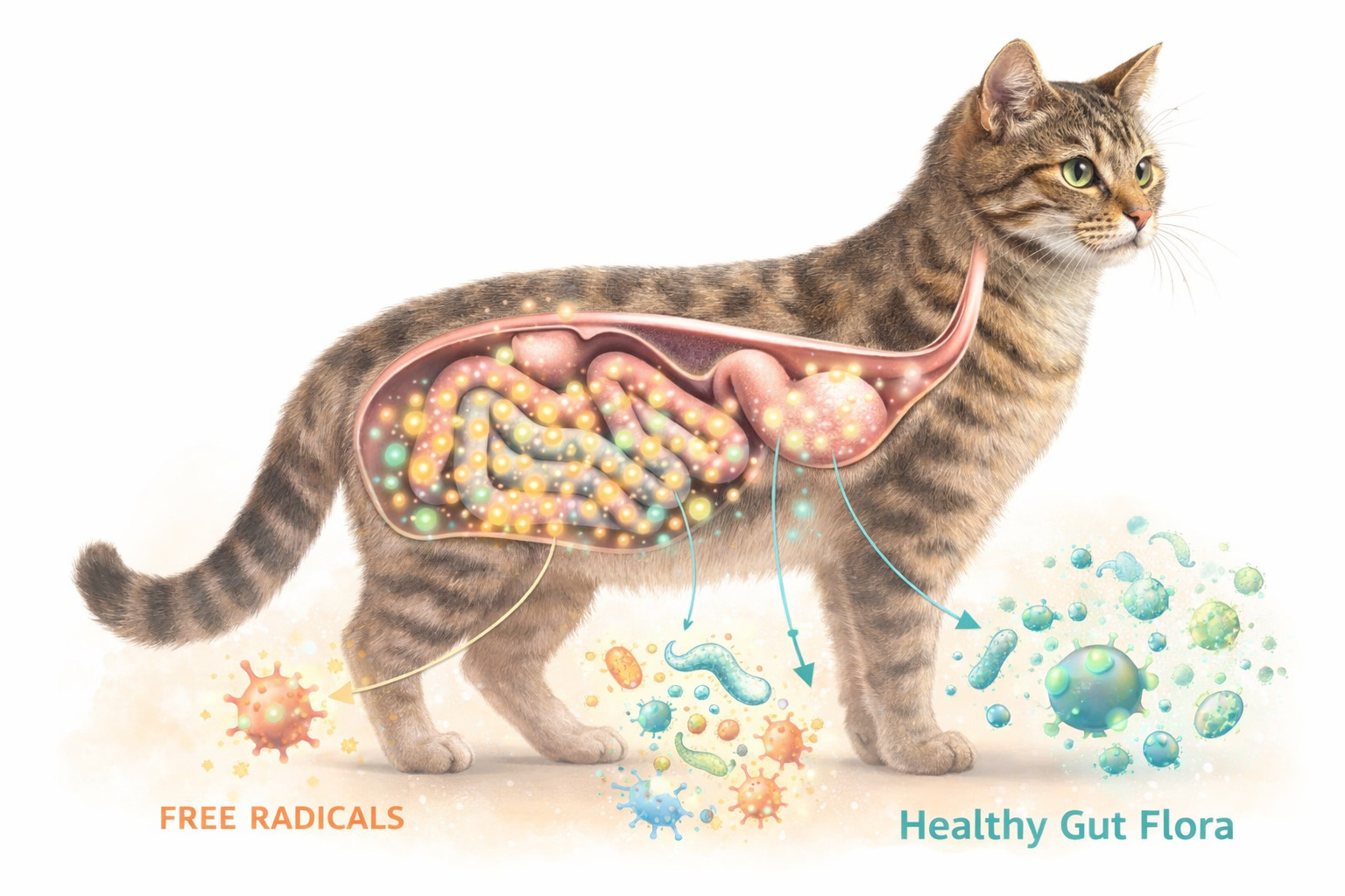 腸道健康示意圖